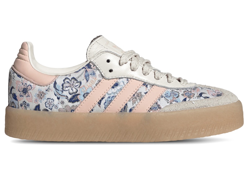 (Youth) Liberty London x adidas Sambae Big Kid 'Off White Blush Pink Gum' JQ2009