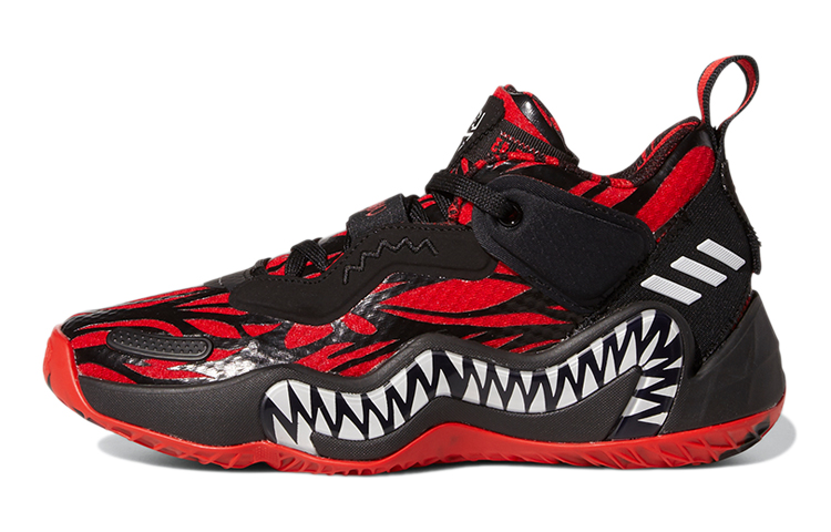 (Youth) Marvel x adidas D.O.N. Issue #3 J 'Venom Carnage - Black Vivid Red' GZ5494