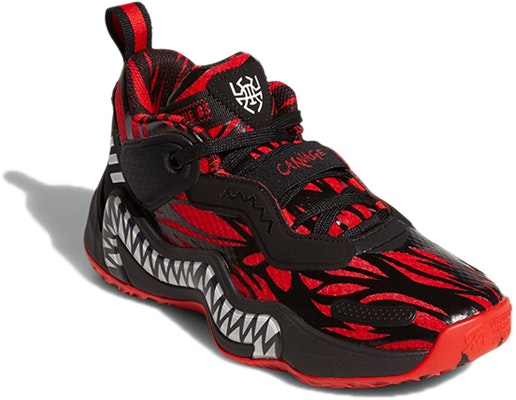 (Youth) Marvel x adidas D.O.N. Issue #3 J 'Venom Carnage - Black Vivid Red' GZ5494 Lookbook (Youth) Marvel x adidas D.O.N. Issue #3 J 'Venom Carnage - Black Vivid Red' GZ5494
