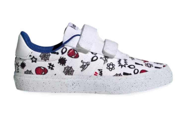 Order 兒童 MARVEL/漫威 x adidas VULCRAID3R 舒適百搭 低幫 兒童板鞋 白黑紅色