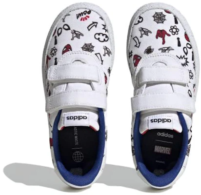 兒童 MARVEL/漫威 x adidas VULCRAID3R 舒適百搭 低幫 兒童板鞋 白黑紅色 Lookbook 兒童 MARVEL/漫威 x adidas VULCRAID3R 舒適百搭 低幫 兒童板鞋 白黑紅色