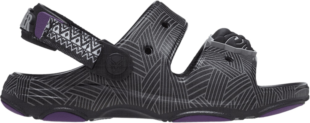 (JR) Marvel x Crocs Sandal All-Terrain 'Black Panther' 208020-90H Buy (JR) Marvel x Crocs Sandal All-Terrain 'Black Panther' 208020-90H