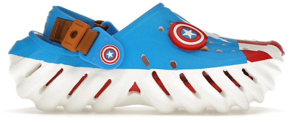 (Youth) Marvel x Crocs Echo Clog 'Captain America' 209490-100 Buy (Youth) Marvel x Crocs Echo Clog 'Captain America' 209490-100