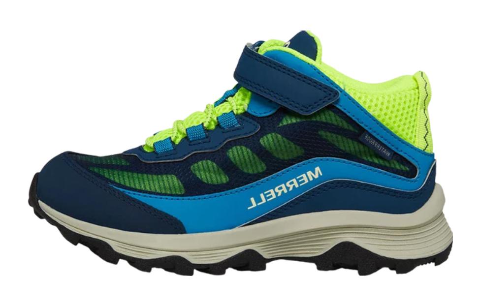 (Youth) Merrell Moab Speed Mid AC Big Kid 'Navy Hi Viz' MK267121