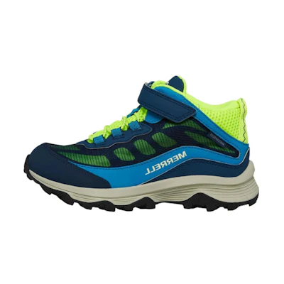 (Youth) Merrell Moab Speed Mid AC Big Kid 'Navy Hi Viz'