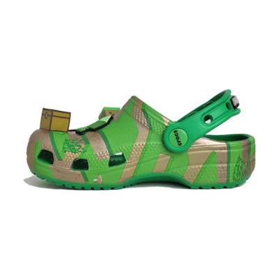 (Youth) Minecraft Crocs Classic Clog 'Grass Block'