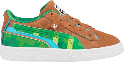 (Youth) Minecraft x Puma Suede 'Grass Block' 384486-01 (Youth) Minecraft x Puma Suede 'Grass Block' 384486-01