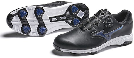 (JR) Mizuno Nexlite Spiked Boa ''Hitam Biru'' 51GM211609 Lookbook (JR) Mizuno Nexlite Spiked Boa ''Hitam Biru'' 51GM211609