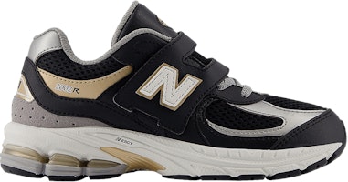 (Youth) New Balance 2002R Hook & Loop Little Kid Wide 'Black Sea Salt Gold' PV2002PO-W (Youth) New Balance 2002R Hook & Loop Little Kid Wide 'Black Sea Salt Gold' PV2002PO-W