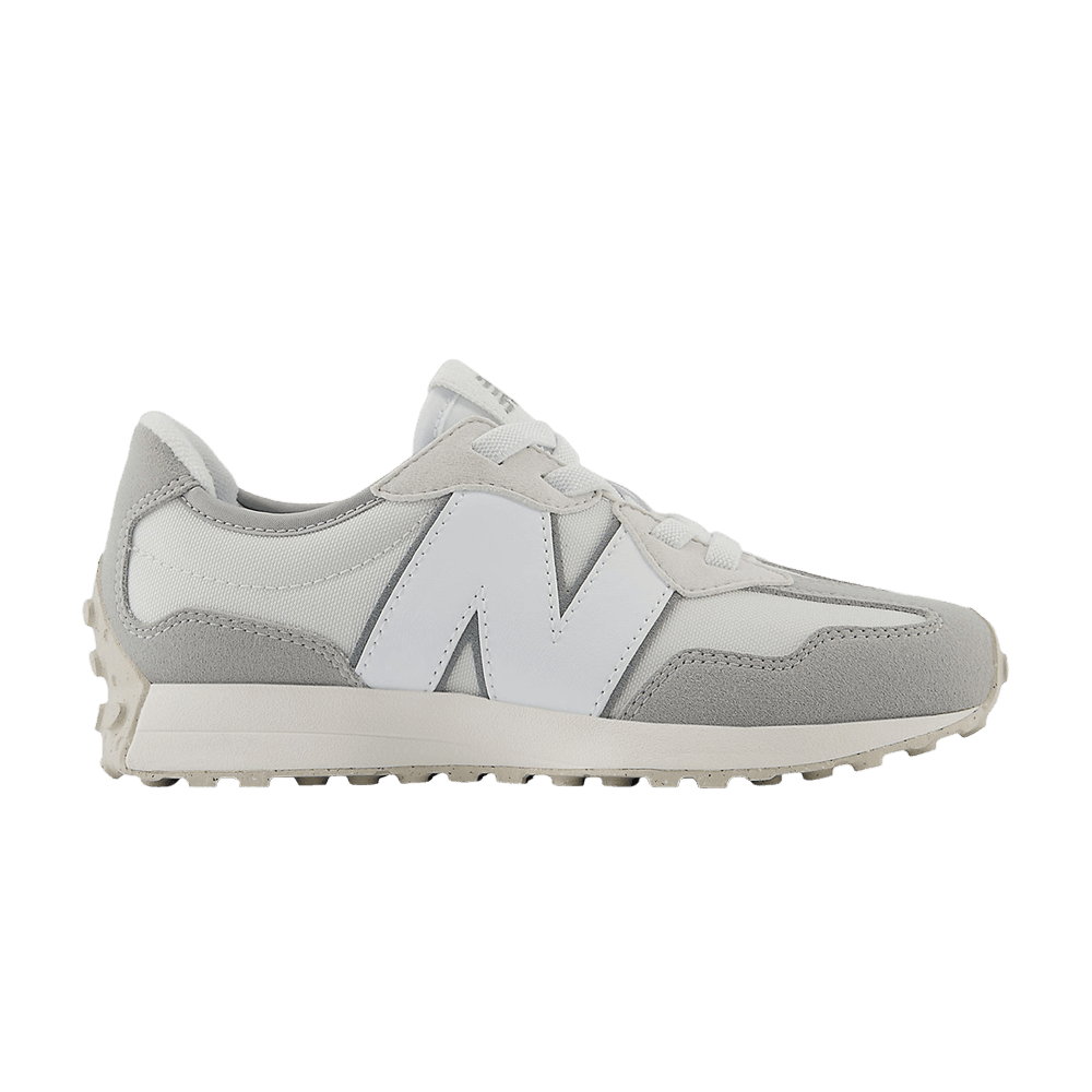 (Youth) New Balance 327 Bungee Lace Little Kid Wide 'Reflection White' PH327GM-W