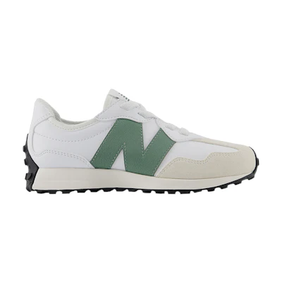 (Youth) NB 327 Bungee Lace Little Kid Wide 'White Dark Juniper'