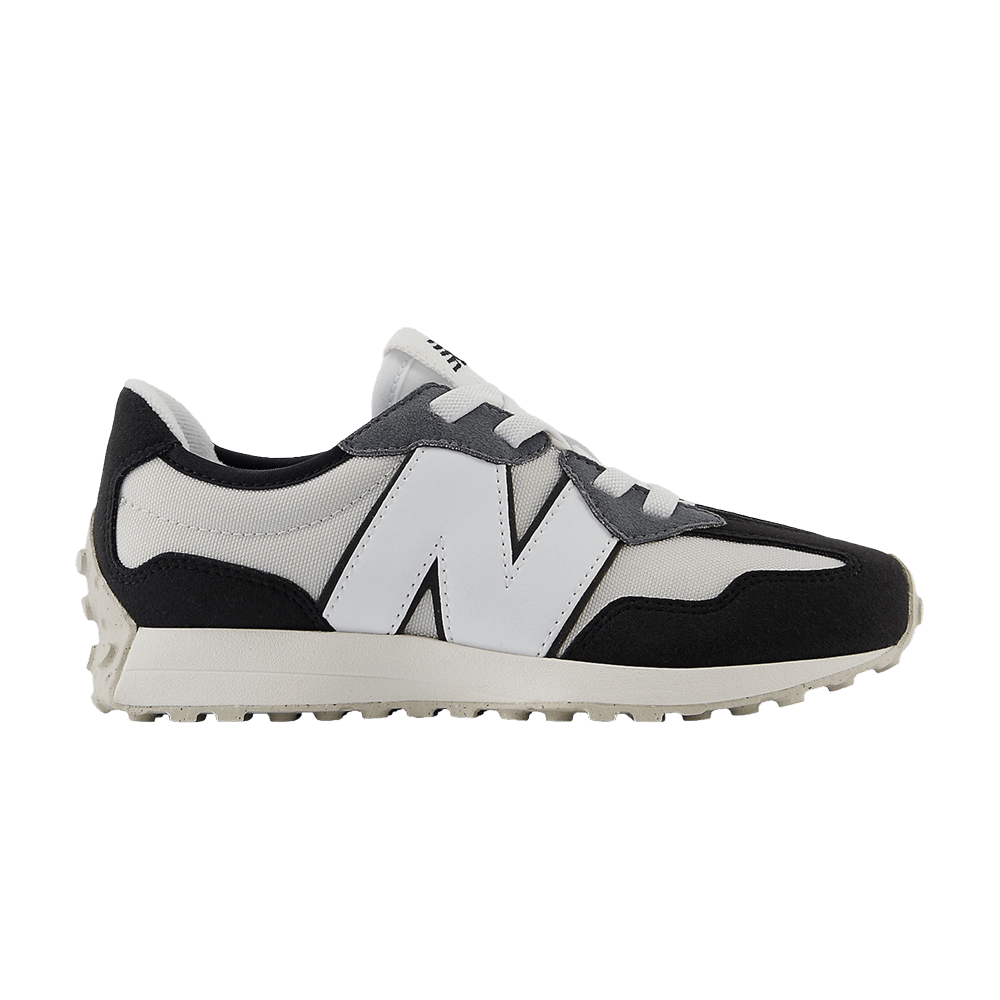 (Youth) New Balance 327 Bungee Lace Little Kid Wide 'Grey White' PH327GX-W