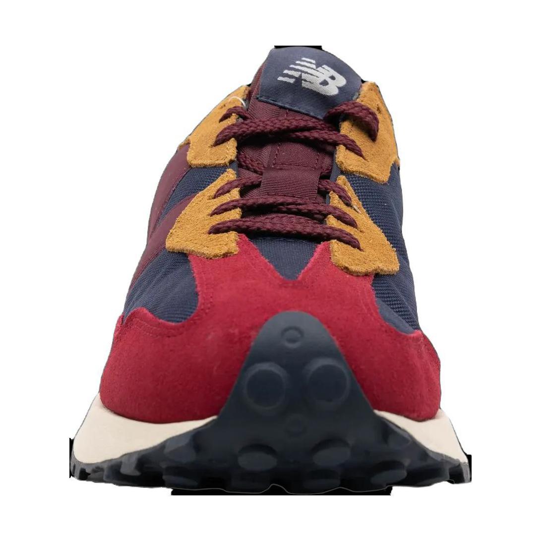 Lookbook New Balance 327 紅酒紅海軍藍 (童鞋)