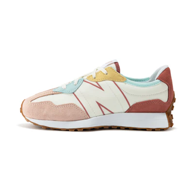 (Youth) NB 327 White Oyster Pink Gum