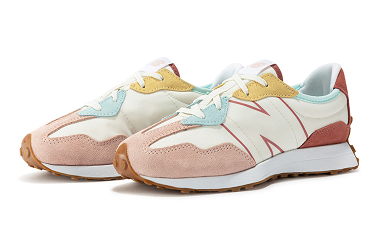 Order 大童 New Balance NB 327 防滑耐磨透氣 低筒 兒童慢跑鞋 牡蠣粉