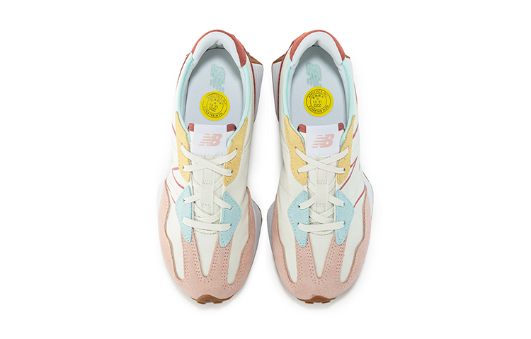 Lookbook 大童 New Balance NB 327 防滑耐磨透氣 低筒 兒童慢跑鞋 牡蠣粉