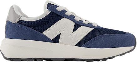 (Youth) New Balance 370 Bungee Lace Little Kid Wide 'Navy Sea Salt' PH370AG-W (Youth) New Balance 370 Bungee Lace Little Kid Wide 'Navy Sea Salt' PH370AG-W