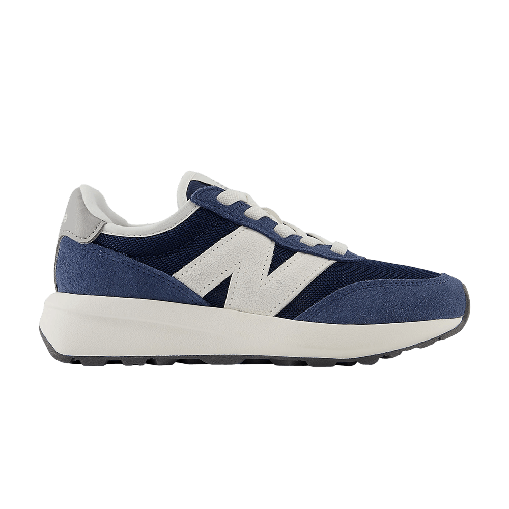 (Youth) New Balance 370 Bungee Lace Little Kid Wide 'Navy Sea Salt' PH370AG-W