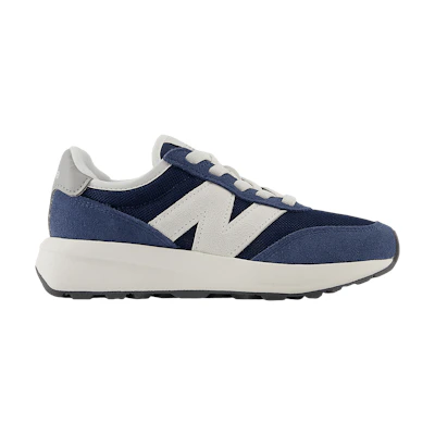 (Youth) NB 370 Bungee Lace Little Kid Wide 'Navy Sea Salt'