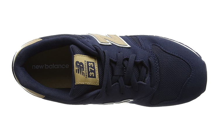 Lookbook 大童 New Balance 373系列 魔術貼 低幫休閒跑步鞋 深藍色