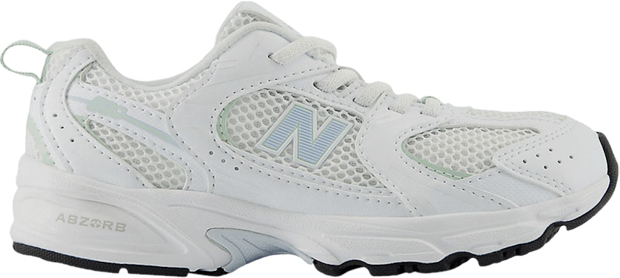 (Youth) New Balance 530 Bungee Lace Little Kid Wide 'White Ice Blue' PZ530SP-W Buy (Youth) New Balance 530 Bungee Lace Little Kid Wide 'White Ice Blue' PZ530SP-W