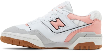 大童 New Balance NB 550 百塔舒適 防滑耐磨 低筒 兒童籃球鞋 灰粉白 Lookbook 大童 New Balance NB 550 百塔舒適 防滑耐磨 低筒 兒童籃球鞋 灰粉白