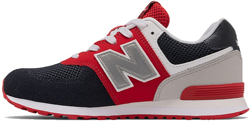 (Preschool) New Balance 574 Series Black Grey Red GC574SA1 Buy (Preschool) New Balance 574 Series Black Grey Red GC574SA1
