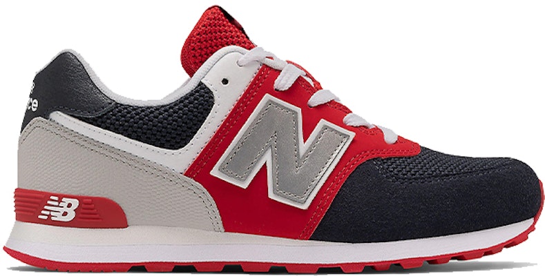 (Preschool) New Balance 574 Series Black Grey Red GC574SA1 Order (Preschool) New Balance 574 Series Black Grey Red GC574SA1