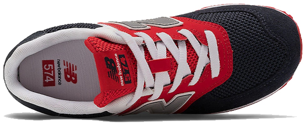 (Preschool) New Balance 574 Series Black Grey Red GC574SA1 Lookbook (Preschool) New Balance 574 Series Black Grey Red GC574SA1