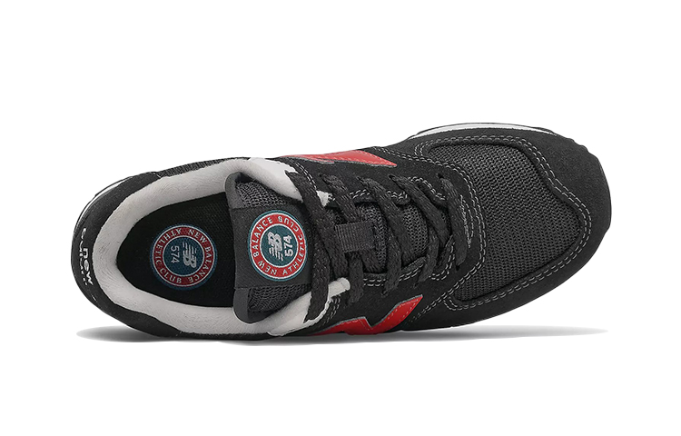 Lookbook (JR) New Balance 574 'Negro y Rojo Equipo' PC574HY1