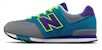 (JR) New Balance 574 'Potong dan Tampal Kelabu Biru' KL574AIG