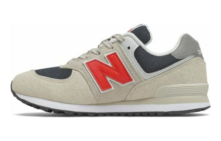 Buy (JR) ニューバランス574 グレー/ブラック/レッド GS574SJ2