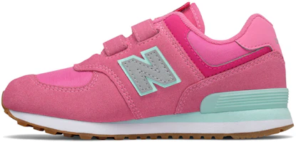(Youth) New Balance New BalanceHook and Loop 574 /Green 'Pink' YV574PAF (Youth) New Balance New BalanceHook and Loop 574 /Green 'Pink' YV574PAF