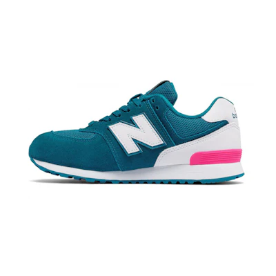 (Youth) NB 574 Big Kid 'High Visibility - Teal'
