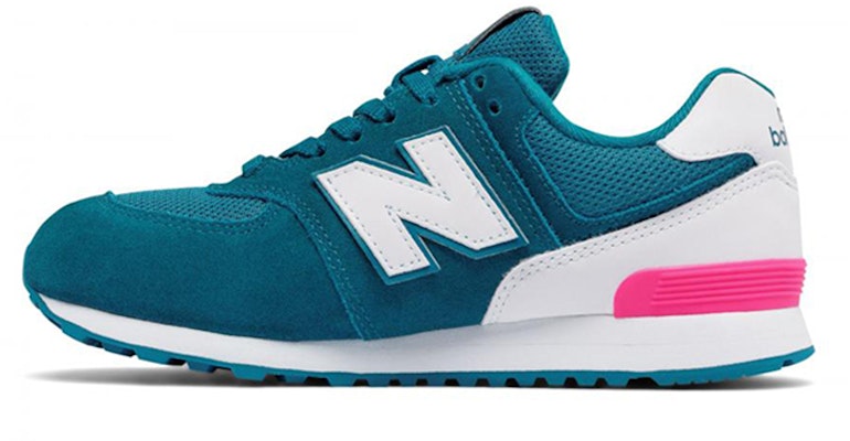 (JR) New Balance 574 Big Kid 'High Visibility - Biru Hijau Teal' KL574CJG Buy (JR) New Balance 574 Big Kid 'High Visibility - Biru Hijau Teal' KL574CJG