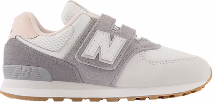 (Youth) New Balance 574 Hook & Loop Little Kid 'Grey Matter Rose Sand' PV574DGP (Youth) New Balance 574 Hook & Loop Little Kid 'Grey Matter Rose Sand' PV574DGP