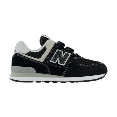 (Youth) NB 574 Hook & Loop Little Kid Wide 'Core Pack - Black'