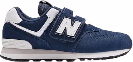 (Youth) New Balance 574 Hook & Loop Little Kid Wide 'Navy' PV574BCE-W