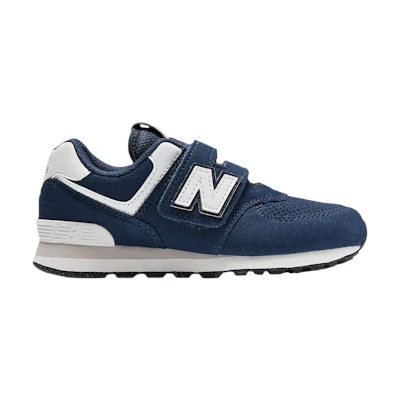 (Youth) NB 574 Hook & Loop Little Kid Wide 'Navy'