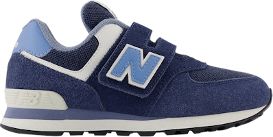 (Youth) New Balance 574 Hook & Loop Little Kid Wide 'Navy Heritage Blue' PV574ND1-W (Youth) New Balance 574 Hook & Loop Little Kid Wide 'Navy Heritage Blue' PV574ND1-W
