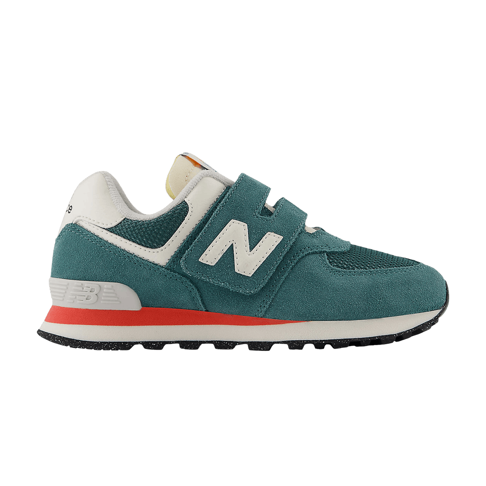 (Youth) New Balance 574 Hook & Loop Little Kid Wide 'New Spruce' PV574VPG-W