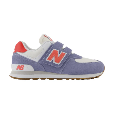 (Youth) NB 574 Hook & Loop Little Kid Wide 'Dusk Shower Drifting Red'