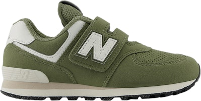 (Youth) New Balance 574 Hook & Loop Little Kid Wide 'Dark Olivine' PV574GCE-W (Youth) New Balance 574 Hook & Loop Little Kid Wide 'Dark Olivine' PV574GCE-W