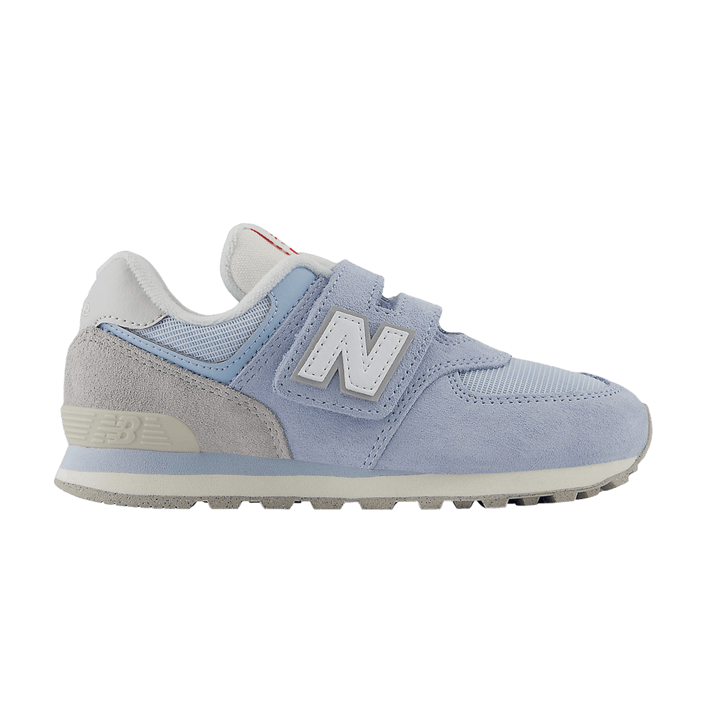 (Youth) New Balance 574 Hook & Loop Little Kid Wide 'Light Chrome Blue' PV574BKK-W