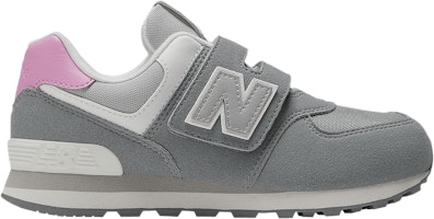 (Youth) New Balance 574 Hook & Loop Little Kid Wide 'Slate Grey Raspberry' PV574MG1-W (Youth) New Balance 574 Hook & Loop Little Kid Wide 'Slate Grey Raspberry' PV574MG1-W