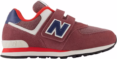 (Youth) New Balance 574 Hook & Loop Little Kid Wide 'Washed Burgundy Navy' PV574NX1-W (Youth) New Balance 574 Hook & Loop Little Kid Wide 'Washed Burgundy Navy' PV574NX1-W
