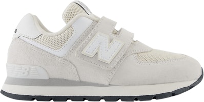 (Youth) New Balance 574 Hook & Loop Little Kid Wide 'Mirror Grey Linen' PV574DGH-W (Youth) New Balance 574 Hook & Loop Little Kid Wide 'Mirror Grey Linen' PV574DGH-W