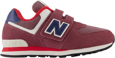 (Youth) New Balance 574 Hook & Loop Little Kid Wide 'Washed Burgundy Navy' PV574NX1-W (Youth) New Balance 574 Hook & Loop Little Kid Wide 'Washed Burgundy Navy' PV574NX1-W