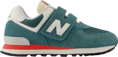 (Youth) New Balance 574 Hook & Loop Little Kid Wide 'New Spruce' PV574VPG-W (Youth) New Balance 574 Hook & Loop Little Kid Wide 'New Spruce' PV574VPG-W