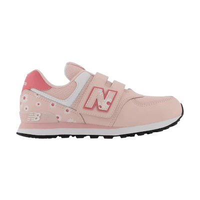 (Youth) NB 574 Hook & Loop Wide 'Pink Florals'